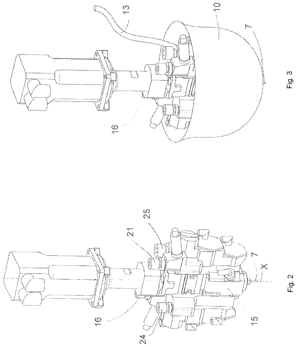 Device and method for the production of plastic parts, more particularly of adhesive applications