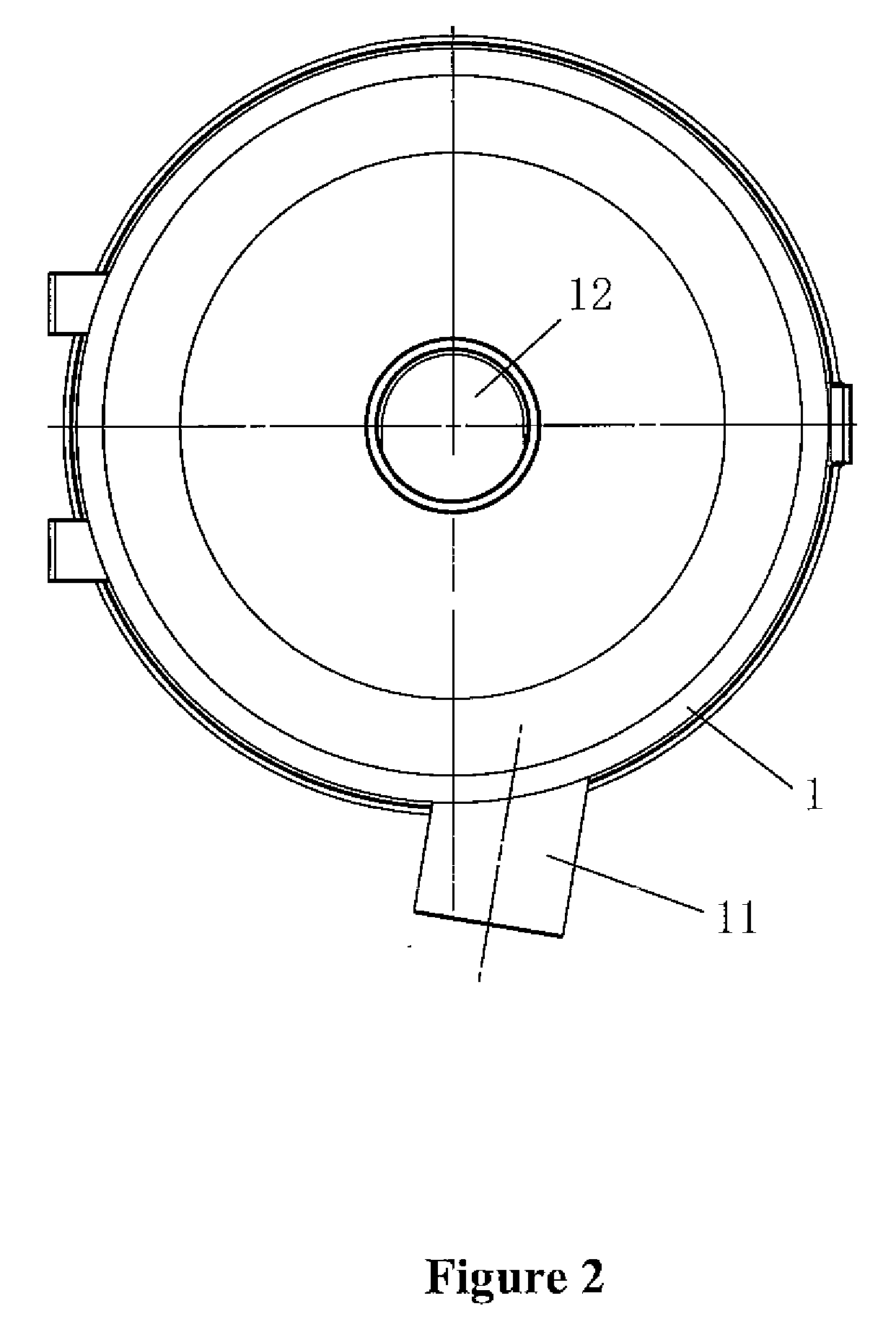 Cyclonic separation device for vacuum cleaner