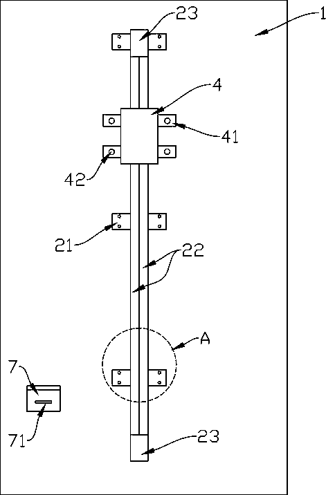 A wall-mounted digital TV receiving antenna