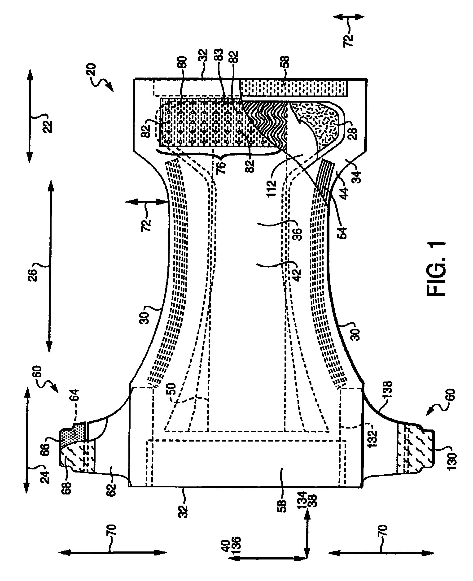 Absorbent article with improved fastening system
