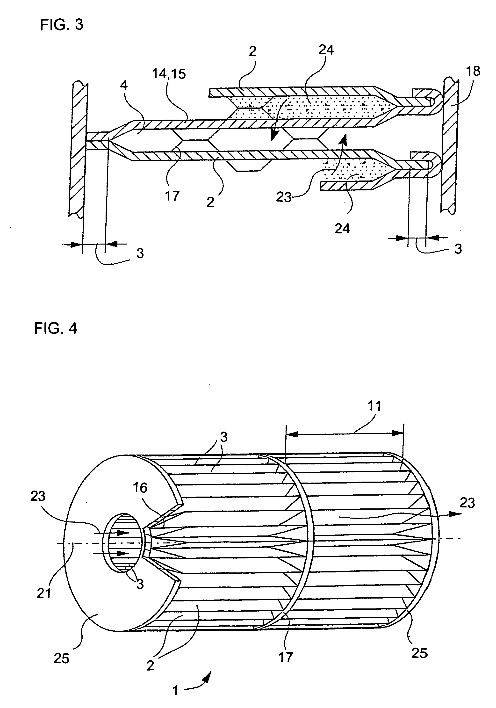 Roller seam welded body for exhaust gas treatment and process for producing the body