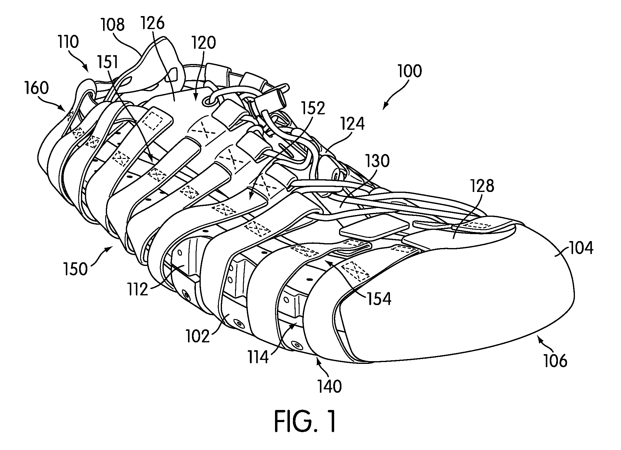 Article of Footwear Including a Woven Strap System