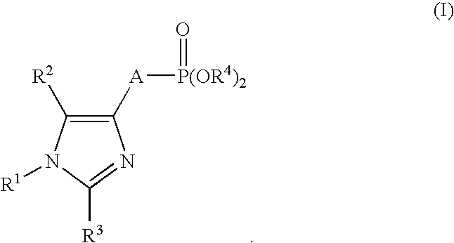 Production of imidazole derivatives and novel intermediates of the derivatives