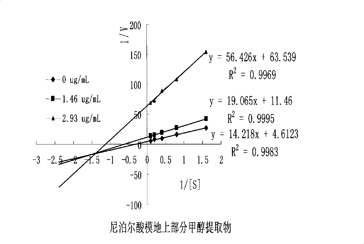 Rumex nepalensis Spreng. extract as well as preparation method and use thereof