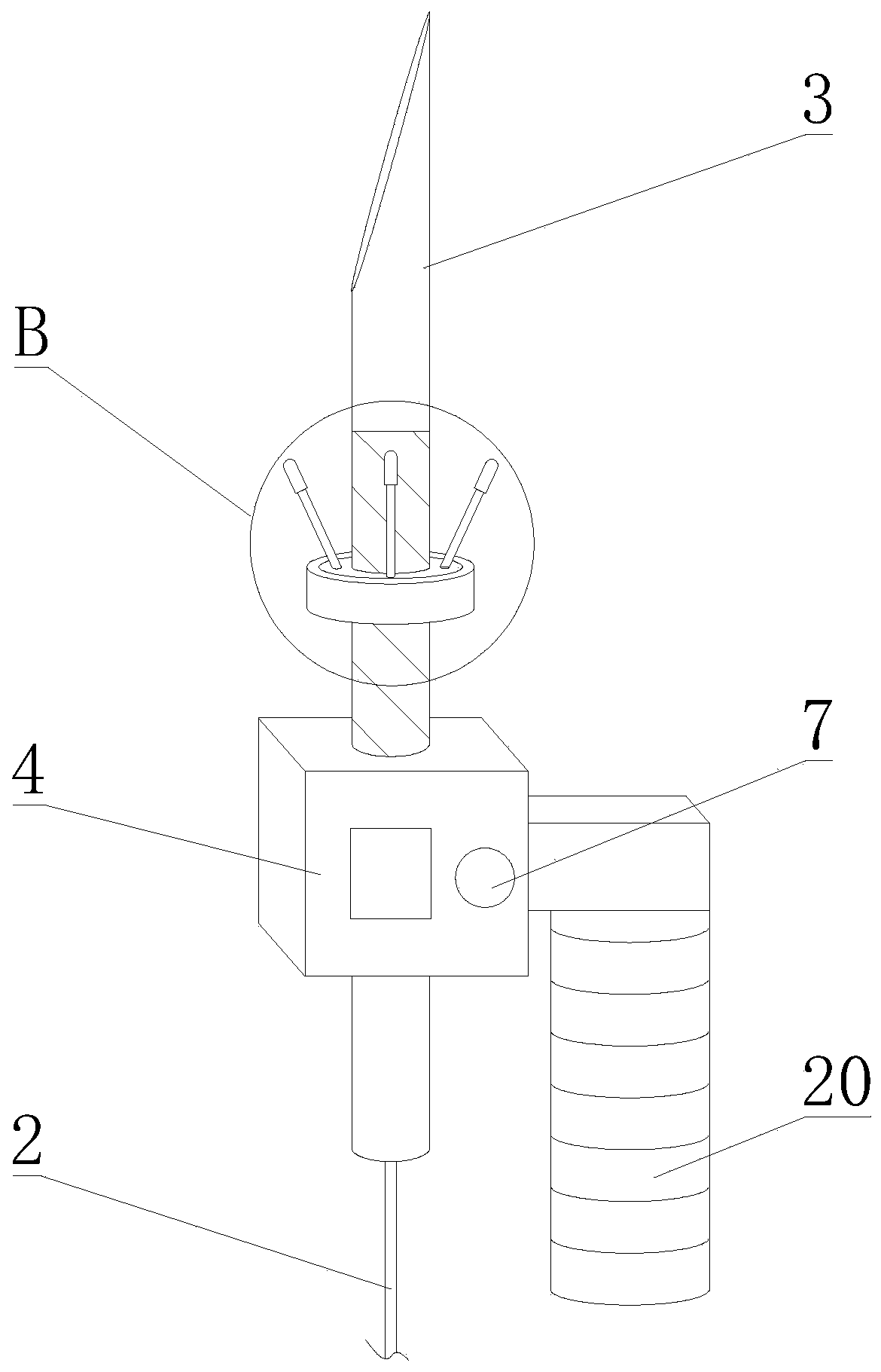 Endoscope special for milk catheter