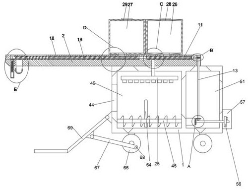 Snow shoveling machine for removing accumulated snow on road surface