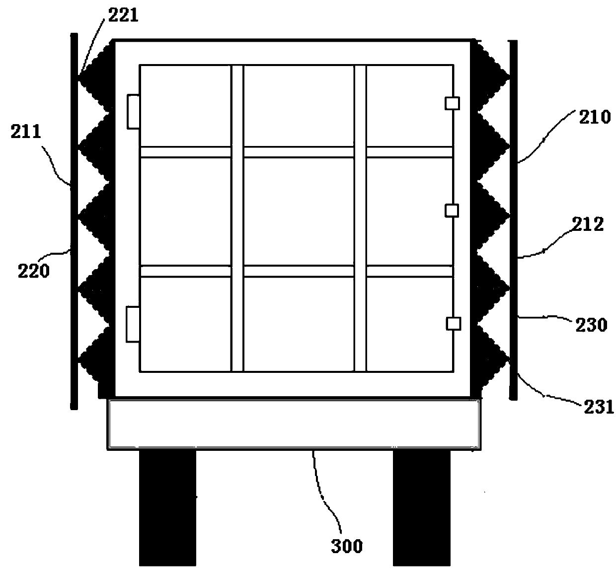 Household garbage container cleaning device and cleaning method thereof