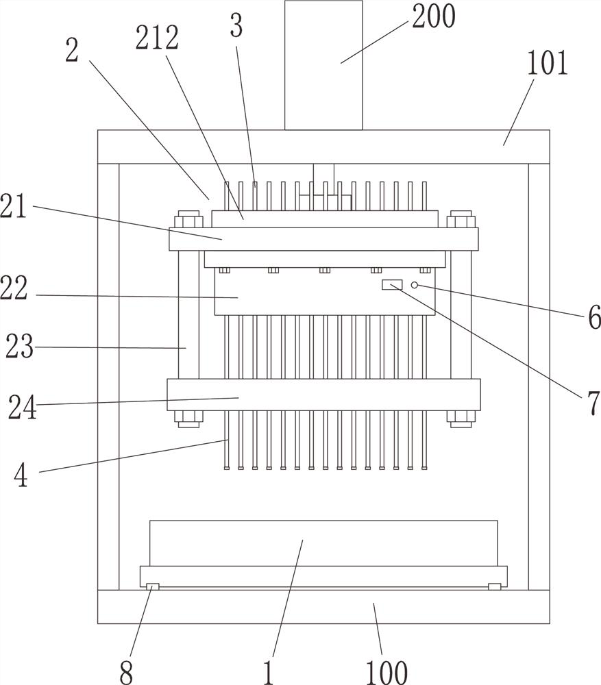 A detection device and detection method for detecting fan blades by using standard blades