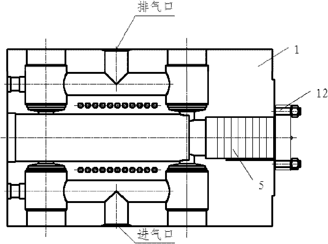 Eight-line symmetrical balancing type large reciprocating compressor