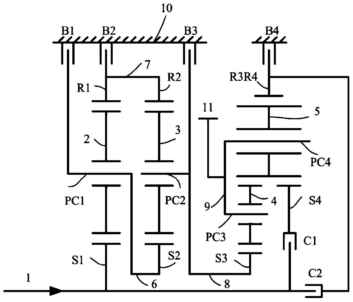 Ninth-gear transmission