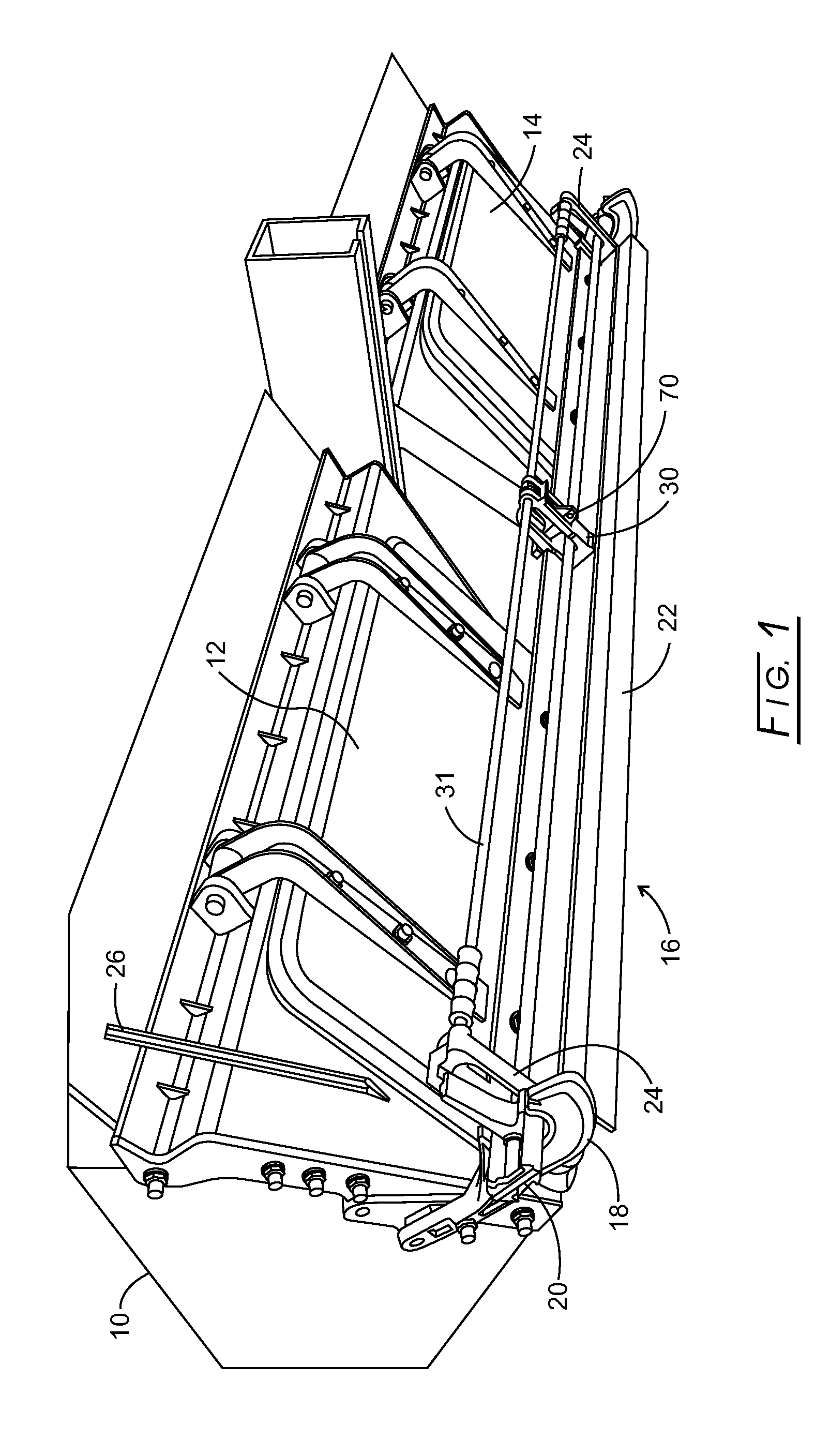 Dual stage railroad hopper car door actuating mechanism