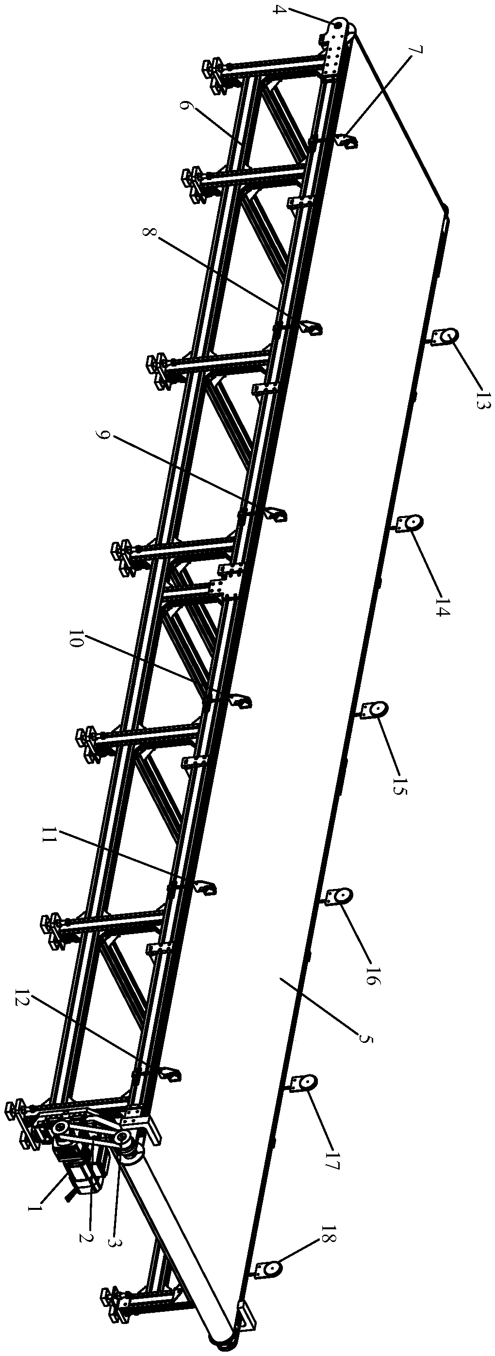 Belt conveyor suitable for automobile welding production line