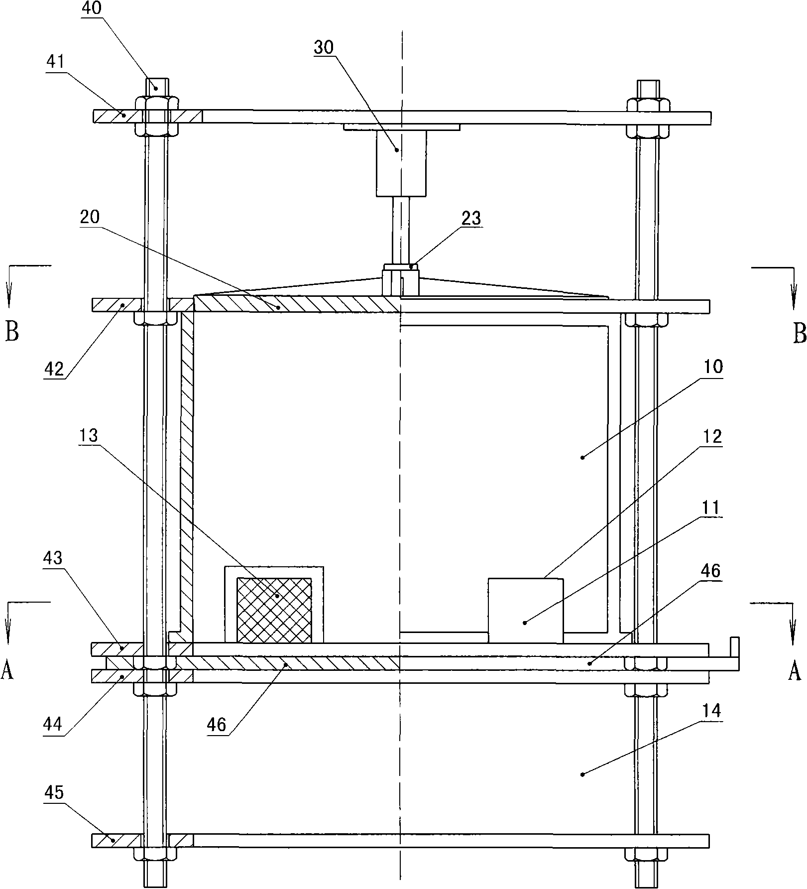 Earth arch test apparatus