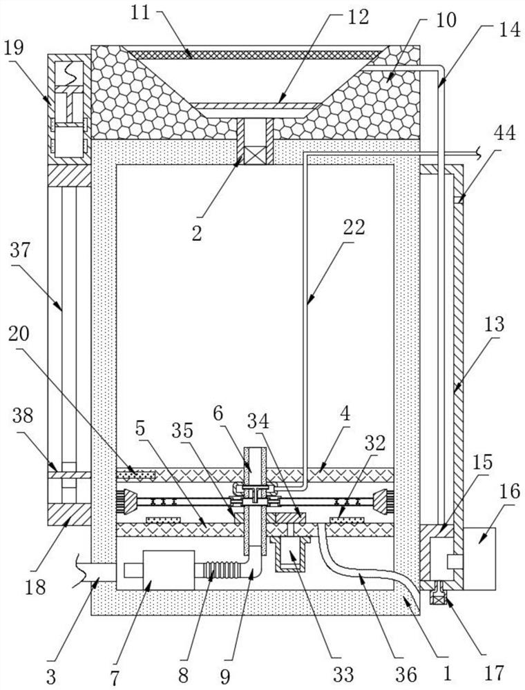 Water storage device for industrial production