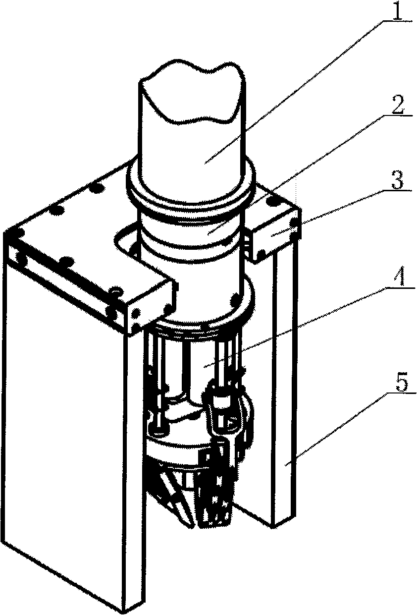 Butt joint device for intelligent mechanical hand and its butting method