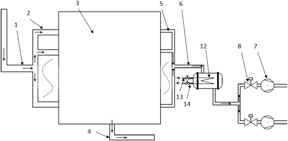 Cooling compensation type air cooling island system