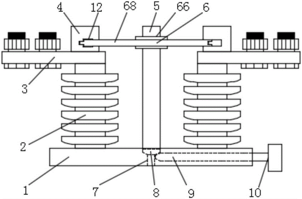 Double-pole high voltage isolation switch