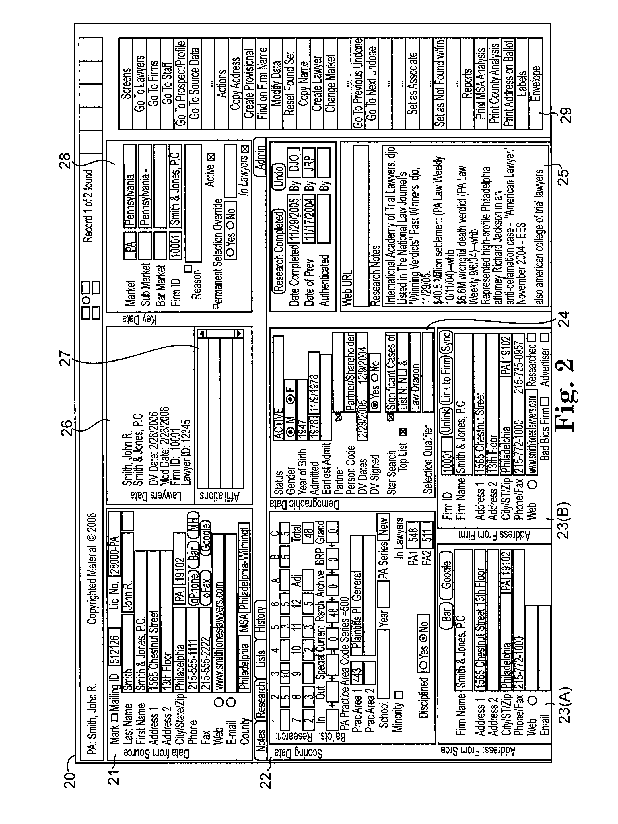 System and method for identifying excellence within a profession