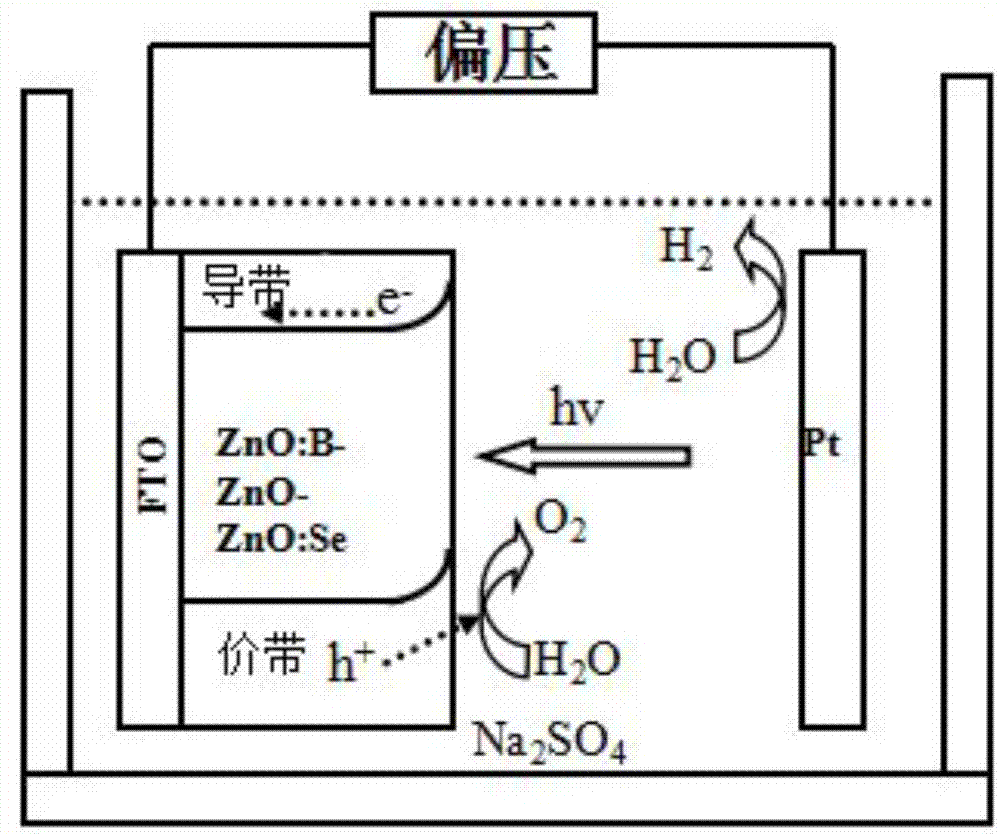 A kind of ZNO photoanode containing selenium and its preparation method and application