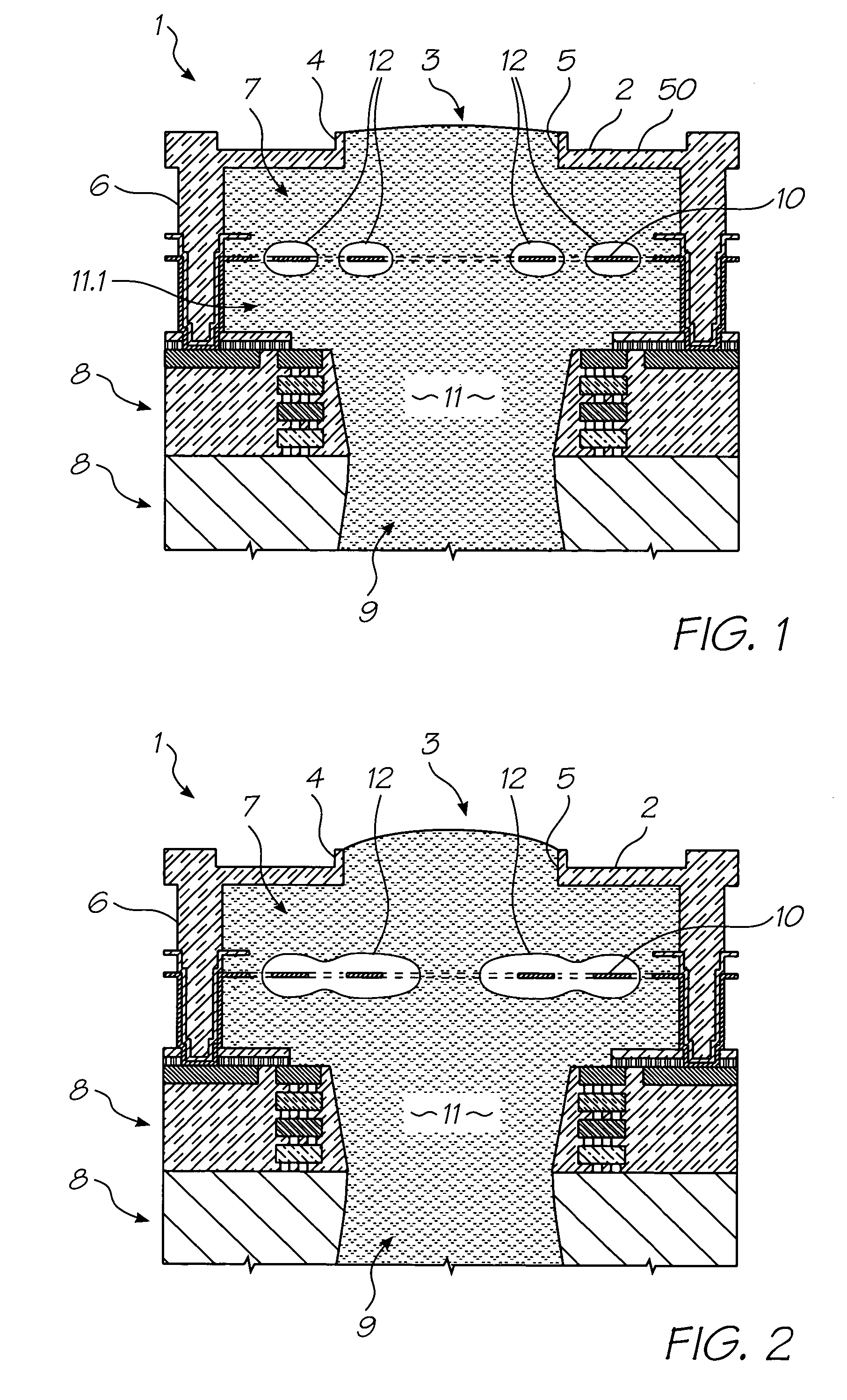 Inkjet printhead heater elements with thin or non-existent coatings