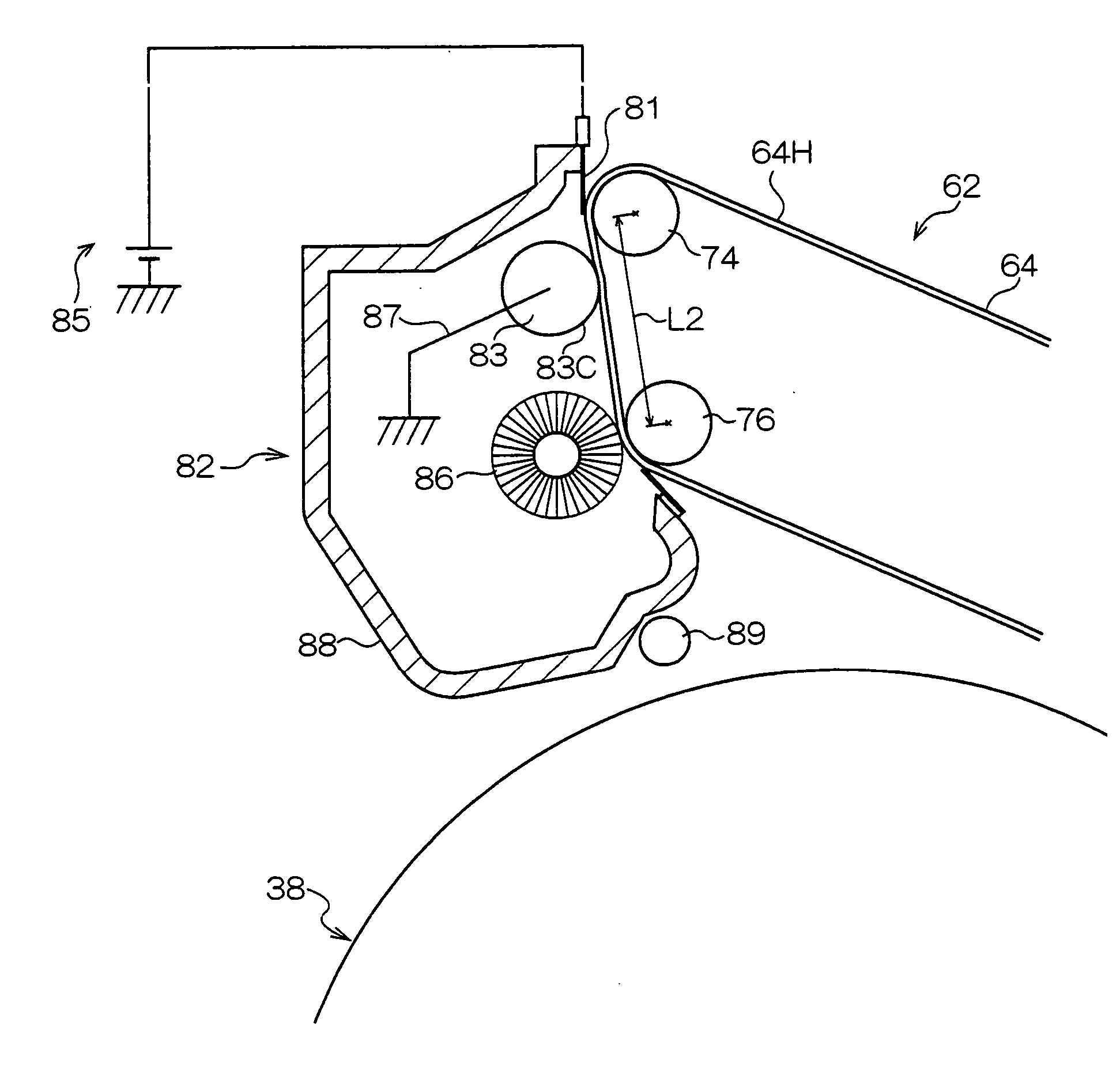 Intermediate transfer device and image forming device