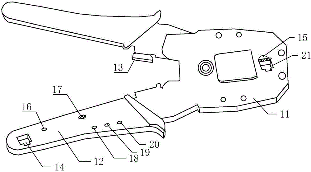 Network cable pliers with testing function