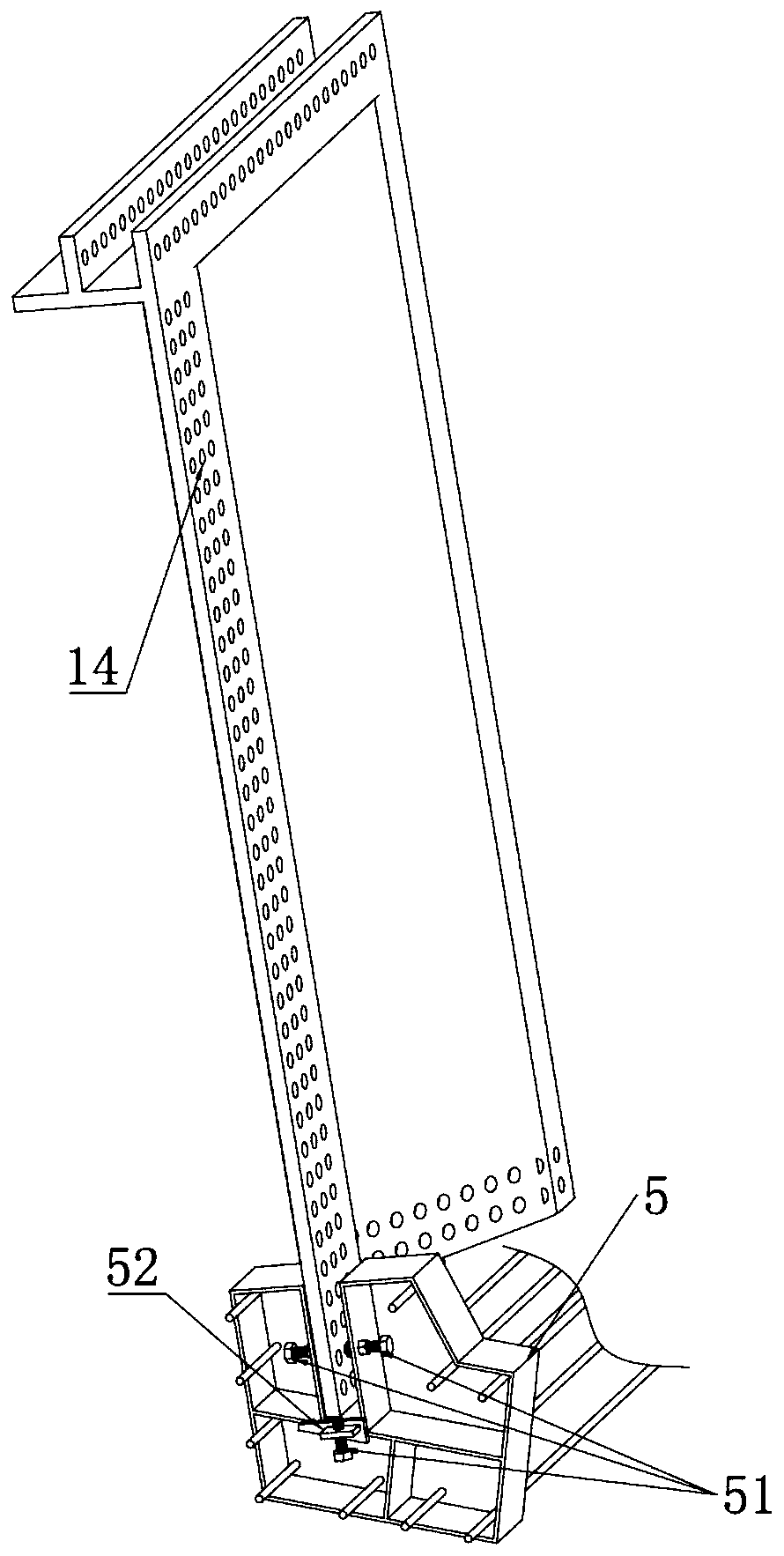 Corrugated steel web positioning method and adopted bidirectional adjusting and positioning device