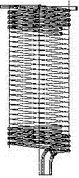 Start-up heating furnace coil pipe production method of synthetic ammonia device