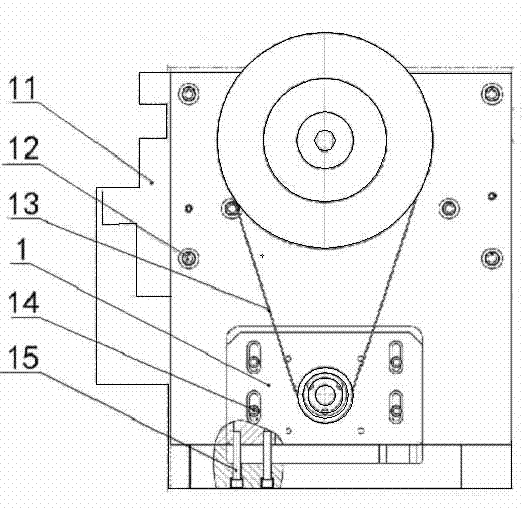 Horizontal feeding device of numerical control vertical lathe with maximum machining diameter of 2.5m