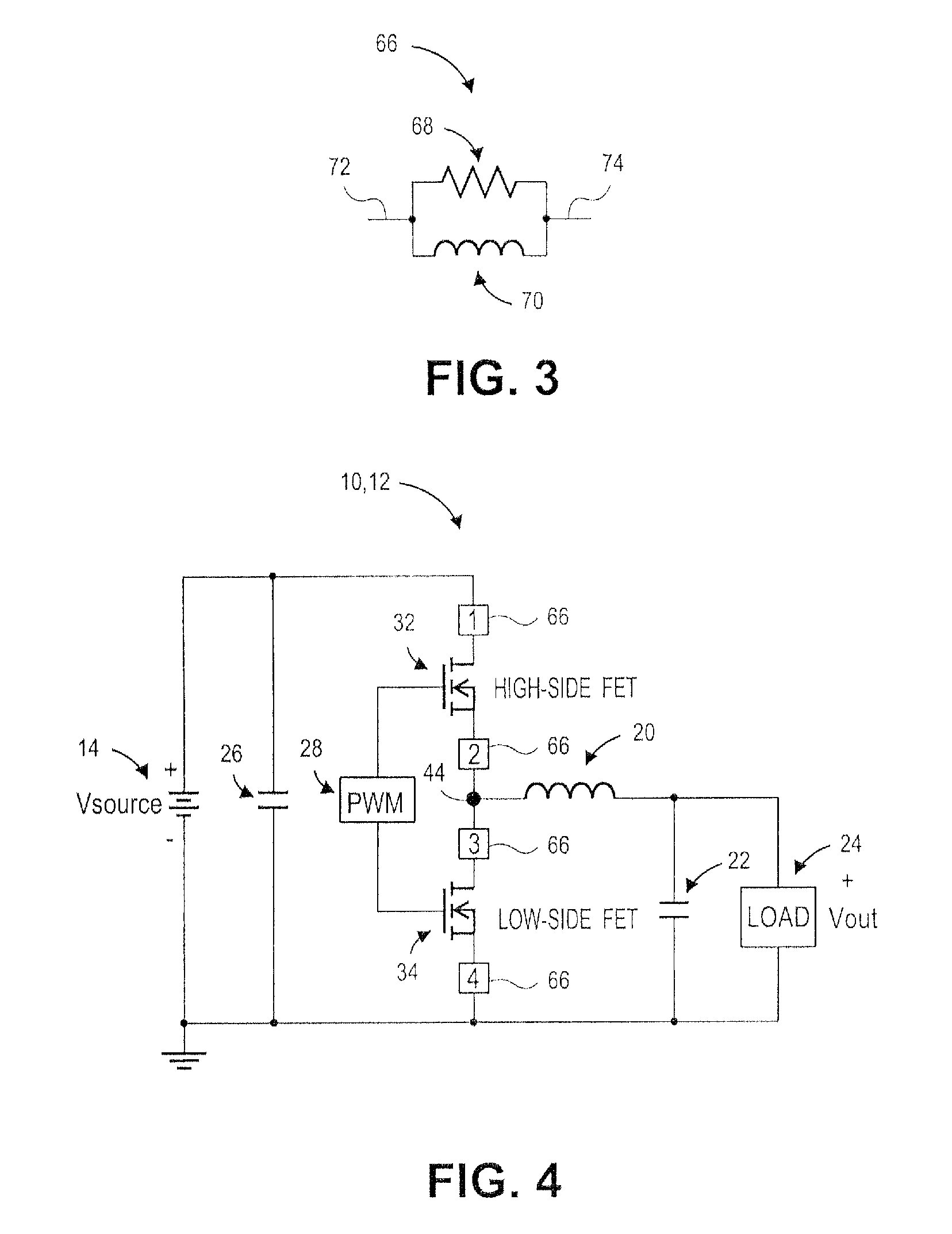 Circuit and method to suppress the parasitic resonance from a dc/dc converter