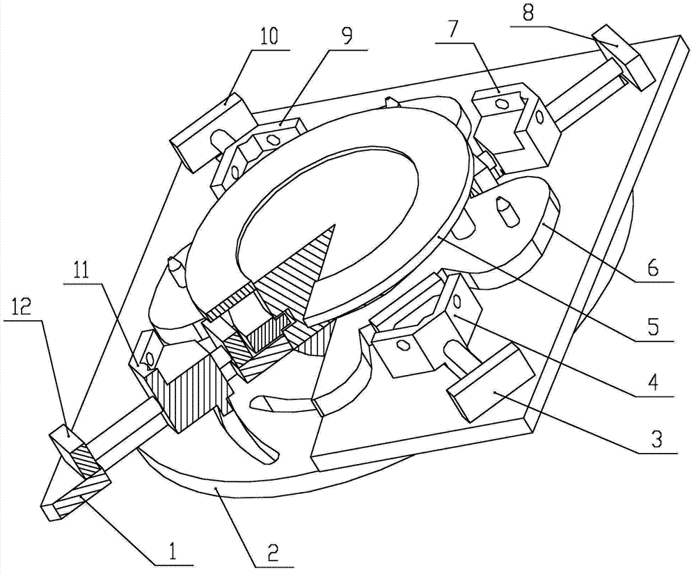 Scissor-type space stretching arm mechanism