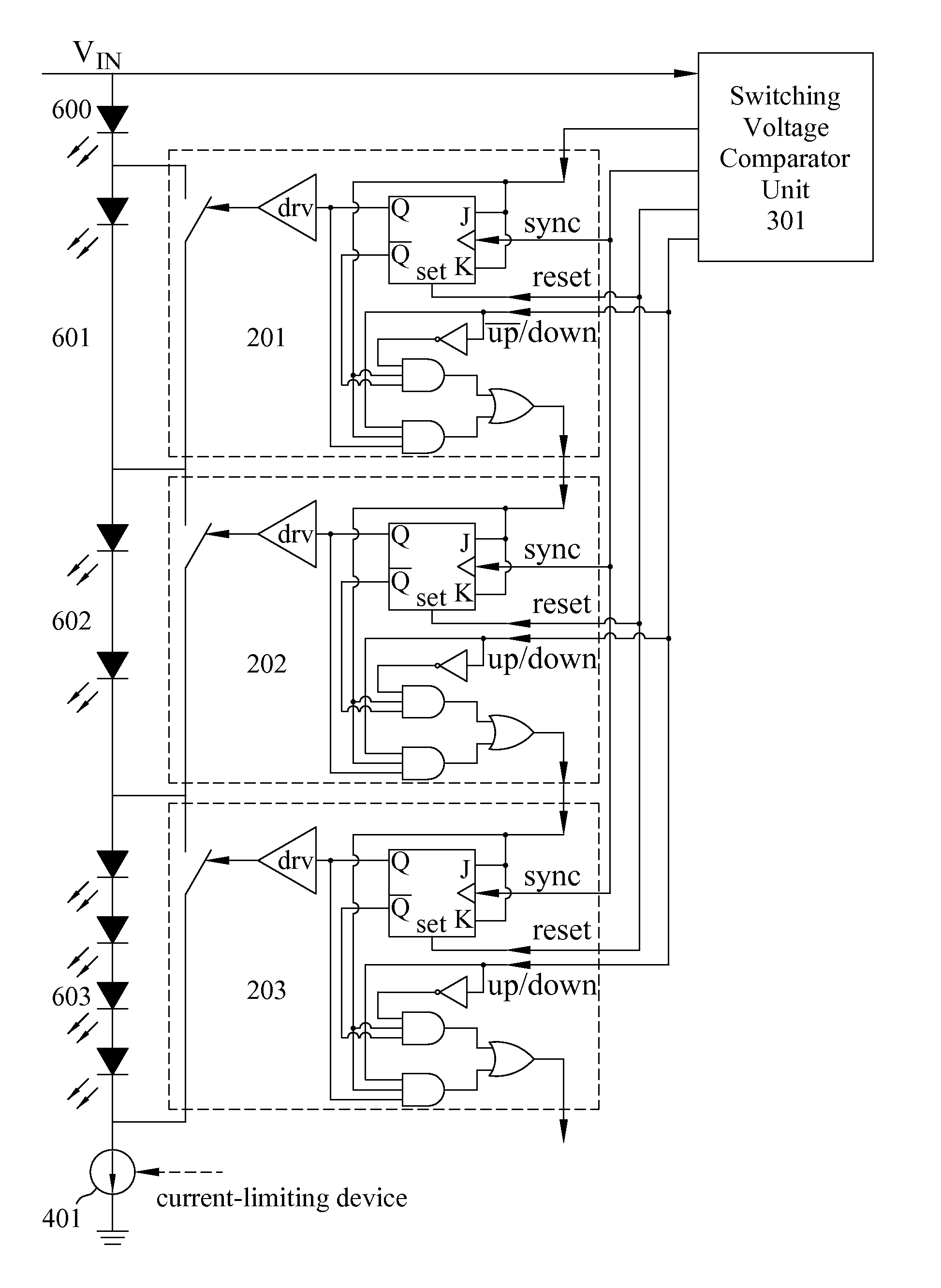 Apparatus for driving a plurality of segments of LED-based lighting units
