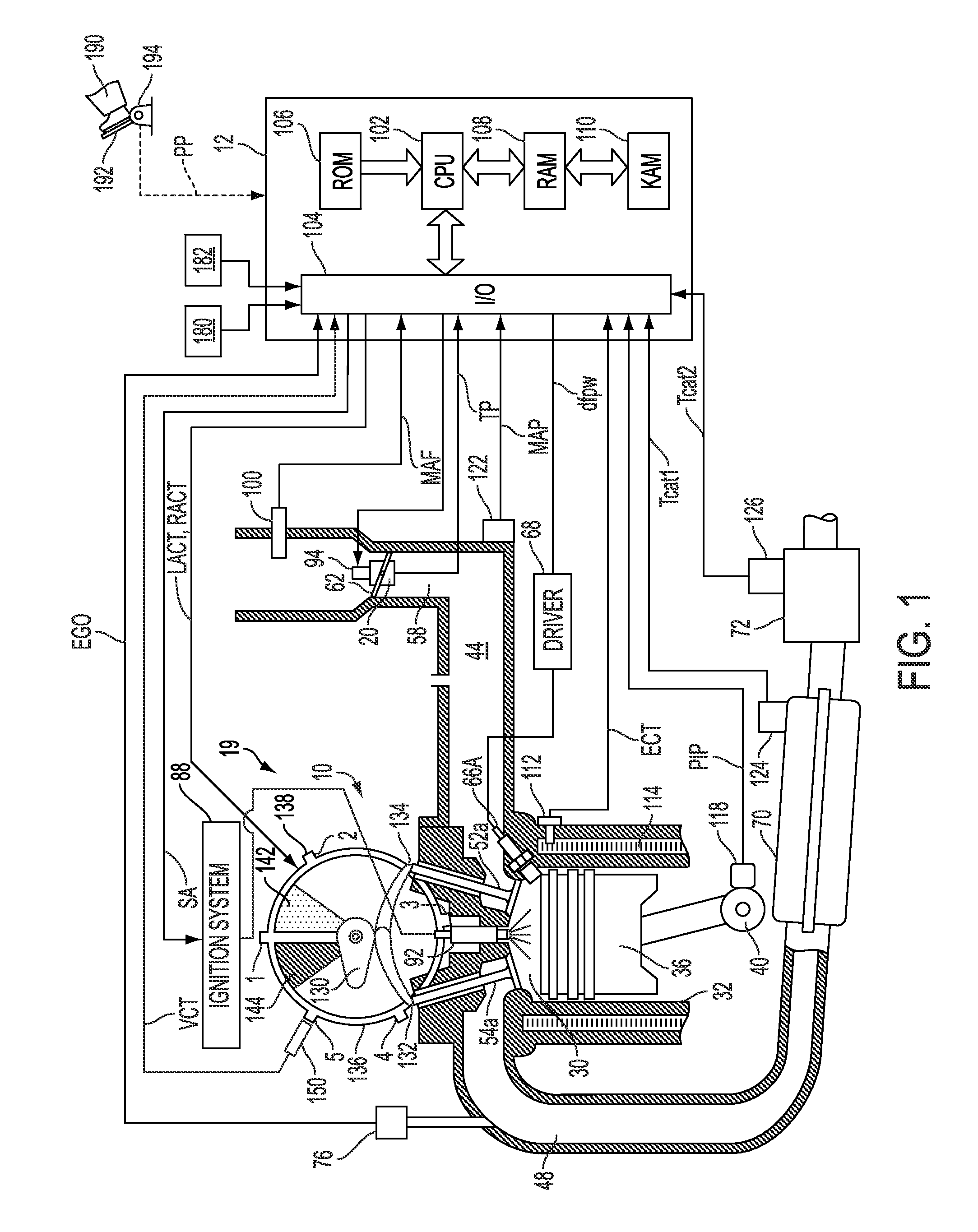 Engine with Hydraulic Variable Valve Timing