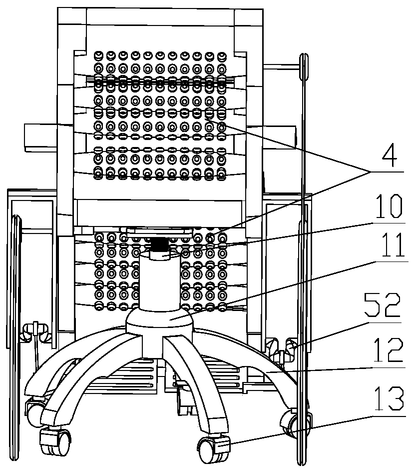 Integrated bathing chair for assisting old people in body stretching and back rubbing