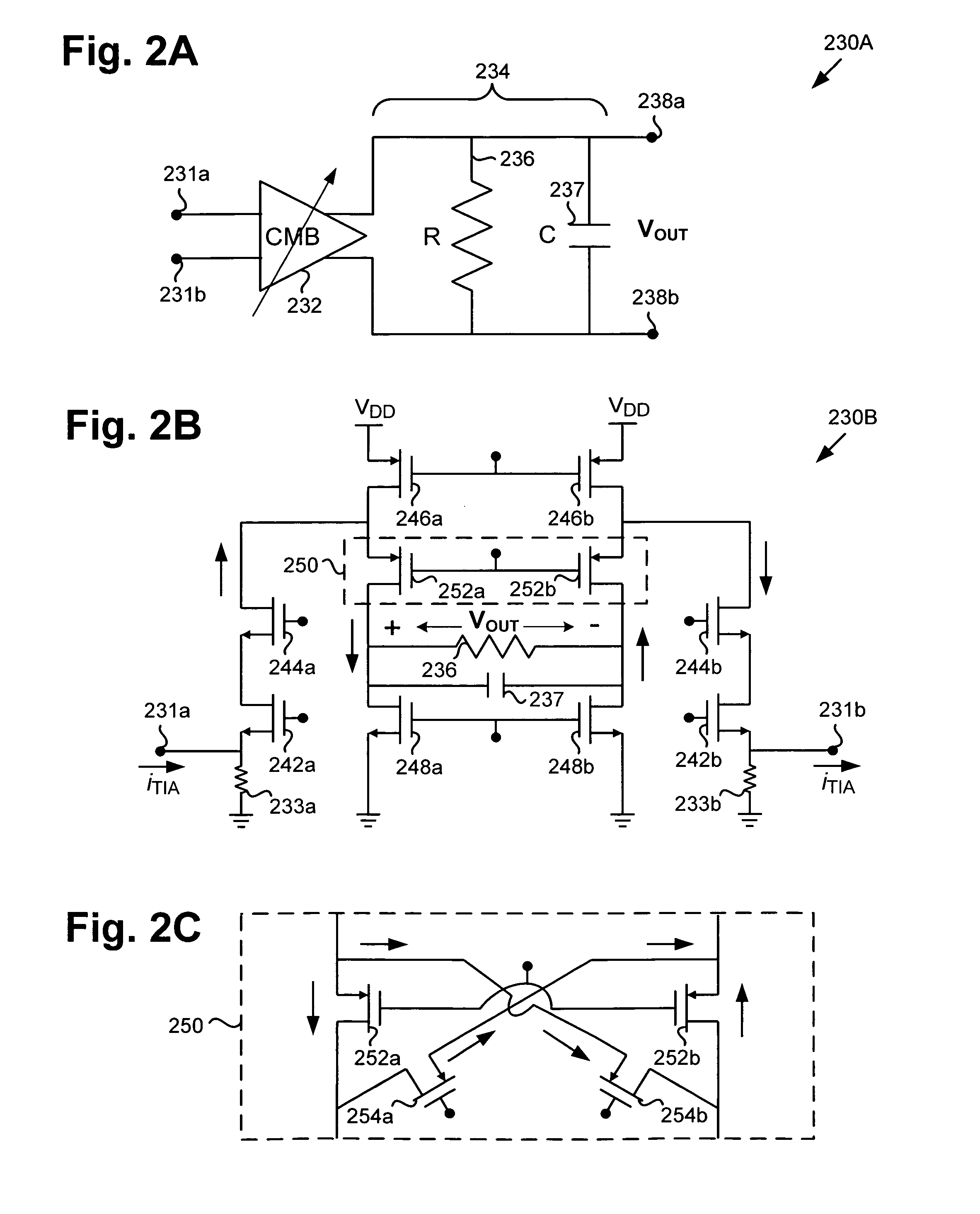 Compact low-power receiver including transimpedance amplifier, digitally controlled interface circuit, and low pass filter