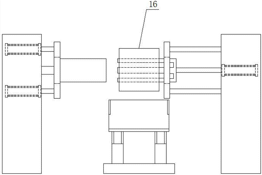 Zinc-coated belt packaging and unloading device