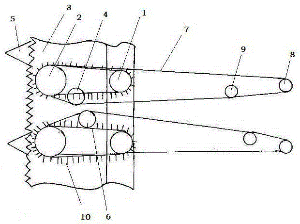 Multi-path conveying cutting platform of whole-feeding and half-feeding dual-purposed harvesting machine