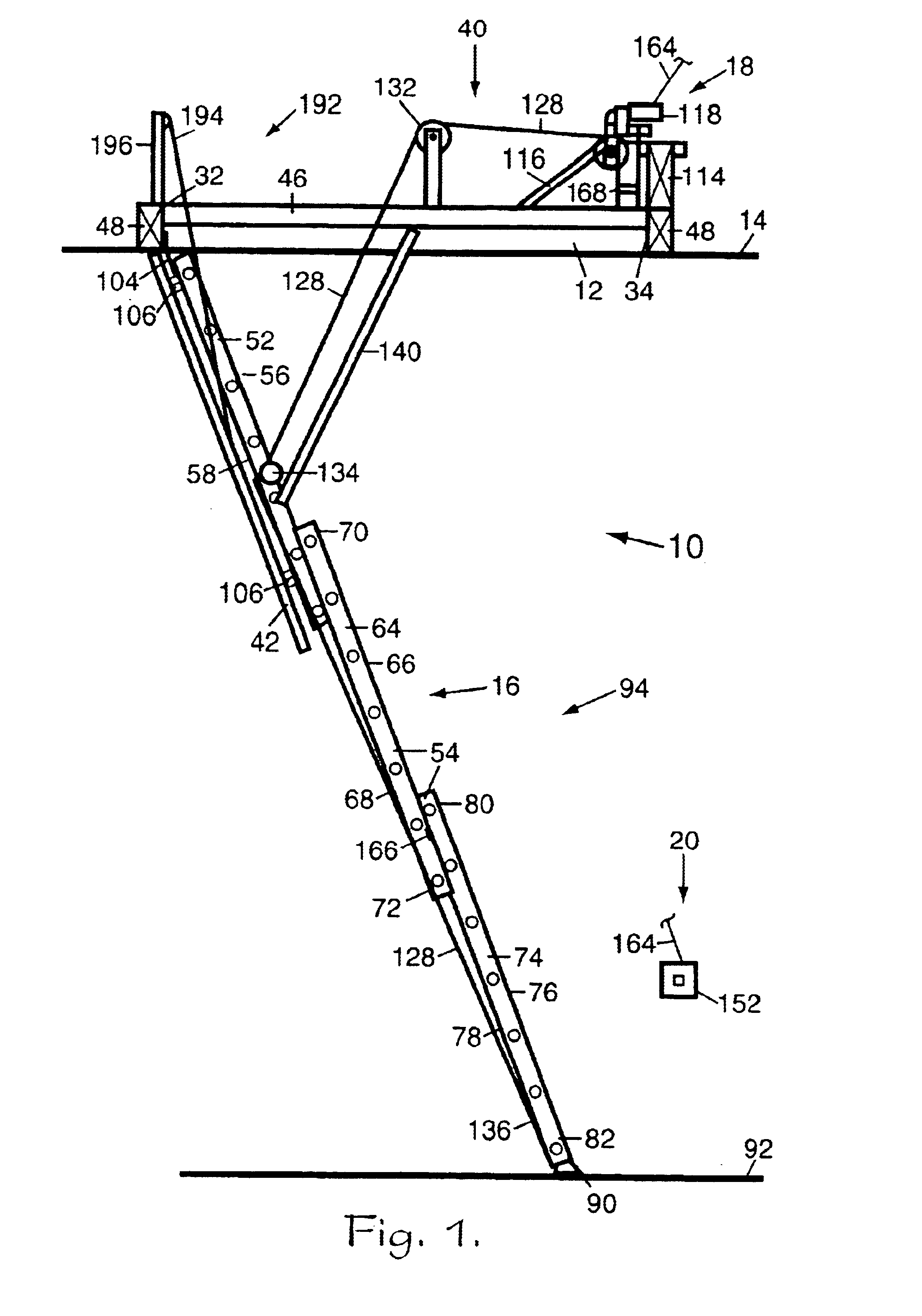 Motorized access apparatus for elevated areas