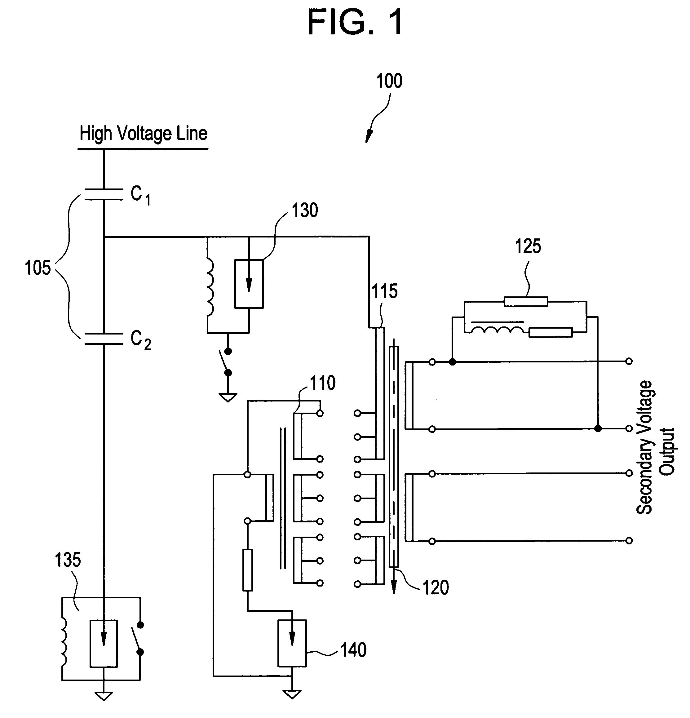 Self-adjusting voltage filtering technique compensating for dynamic errors of capacitive voltage transformers