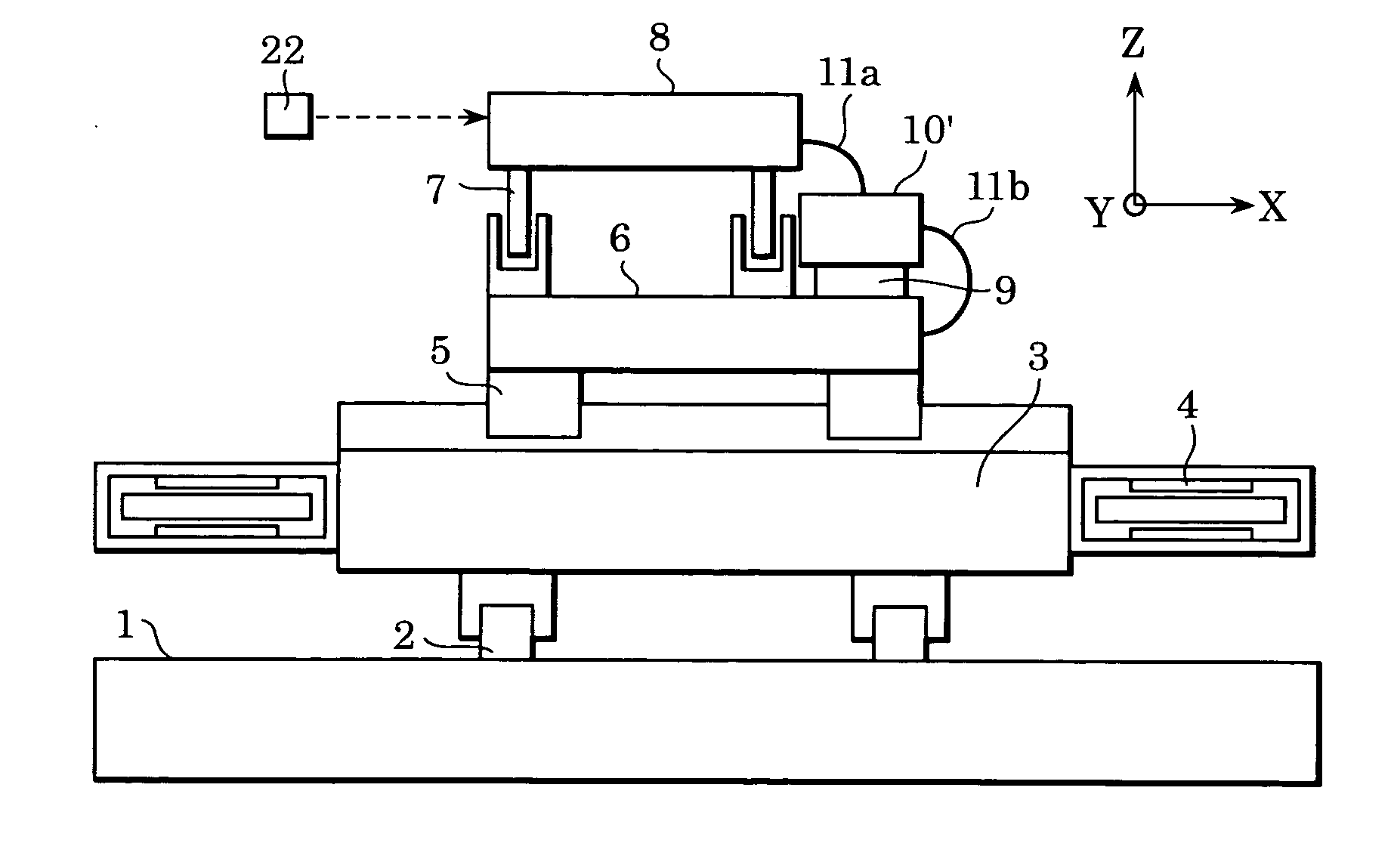 Stage system including fine-motion cable unit, exposure apparatus, and method of manufacturing device