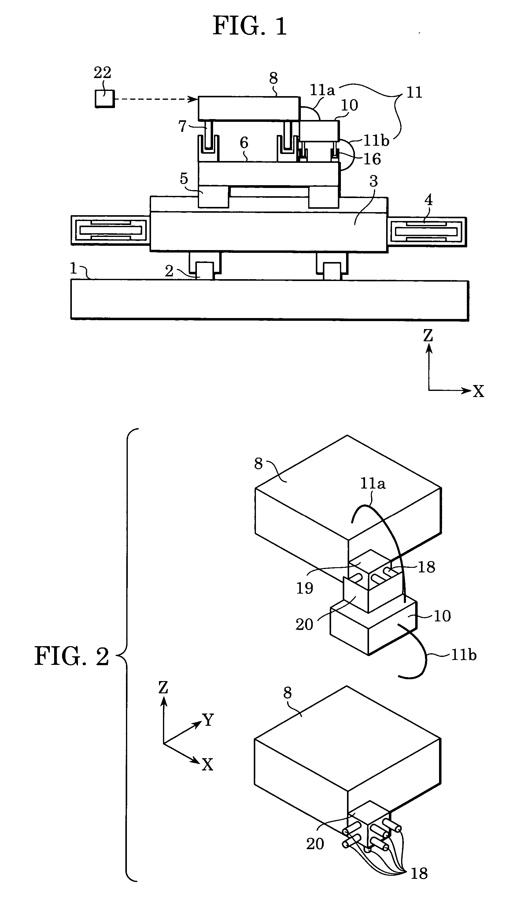 Stage system including fine-motion cable unit, exposure apparatus, and method of manufacturing device