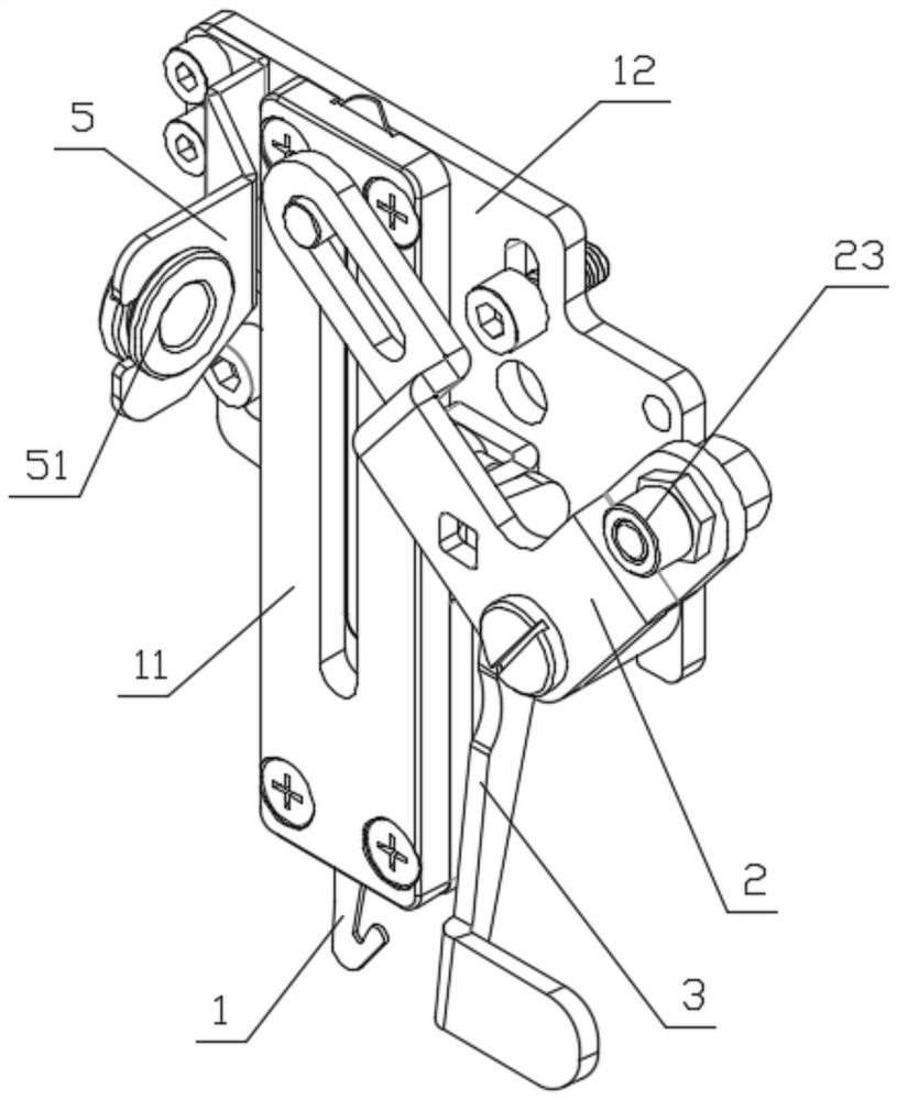 Thread hooking device for preventing deformation of pull rod and embroidery machine