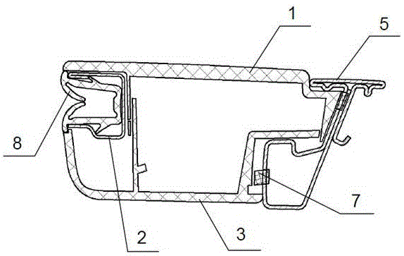 Car rear door triangle block assembly