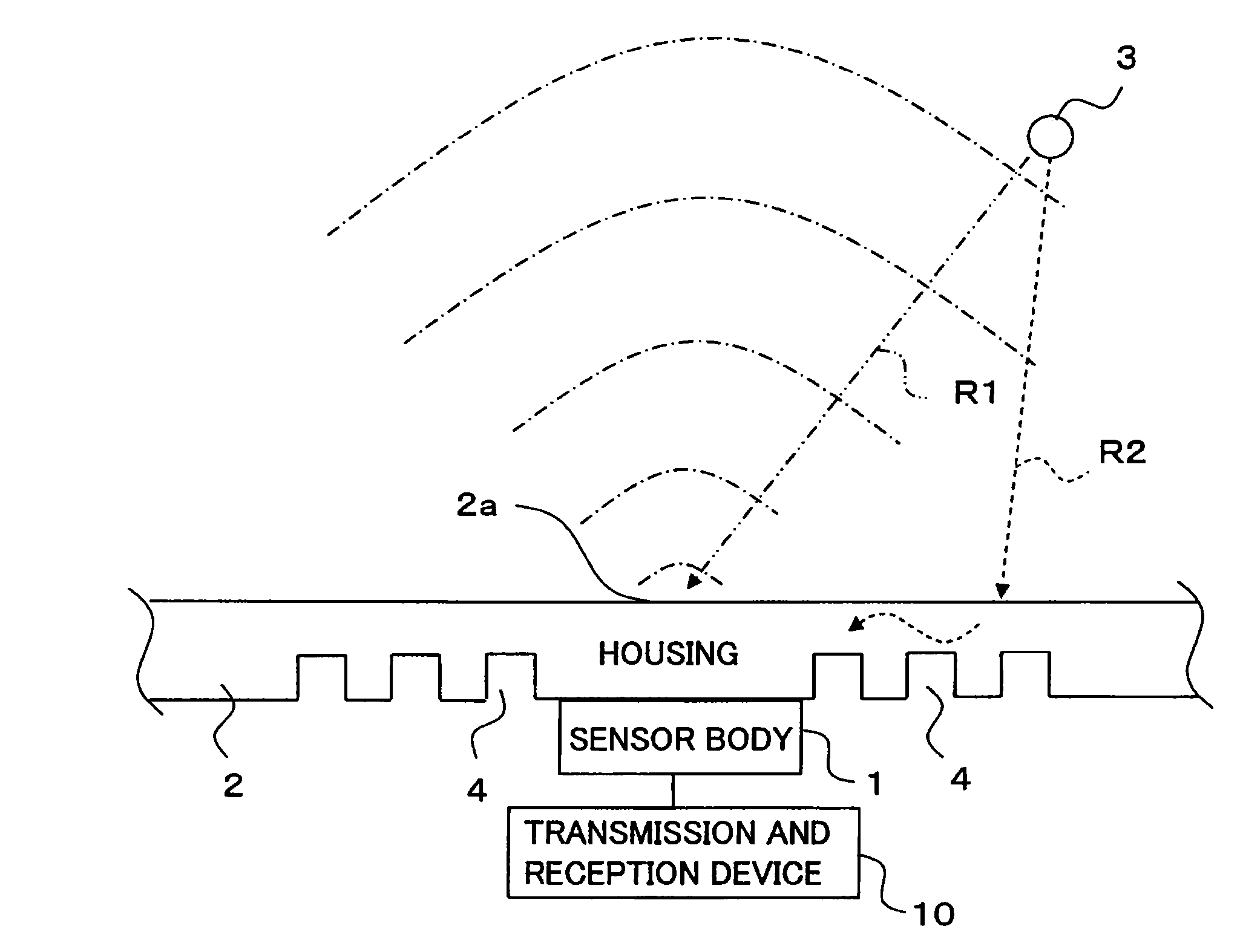 Airborne ultrasonic sensor