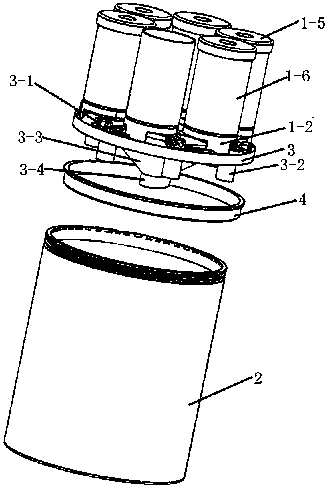 A cup-type drug dispensing device with a drug storage and dispensing function