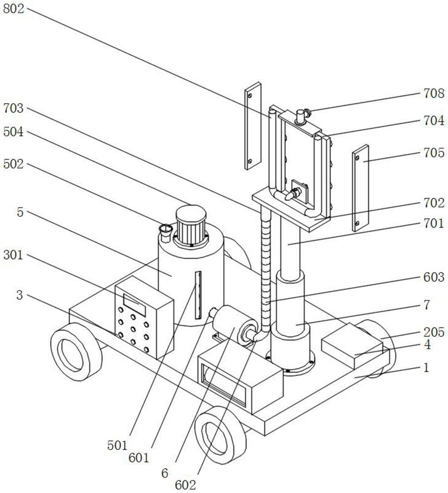 Ship spraying robot capable of perceiving and recognizing specific marks based on computer vision