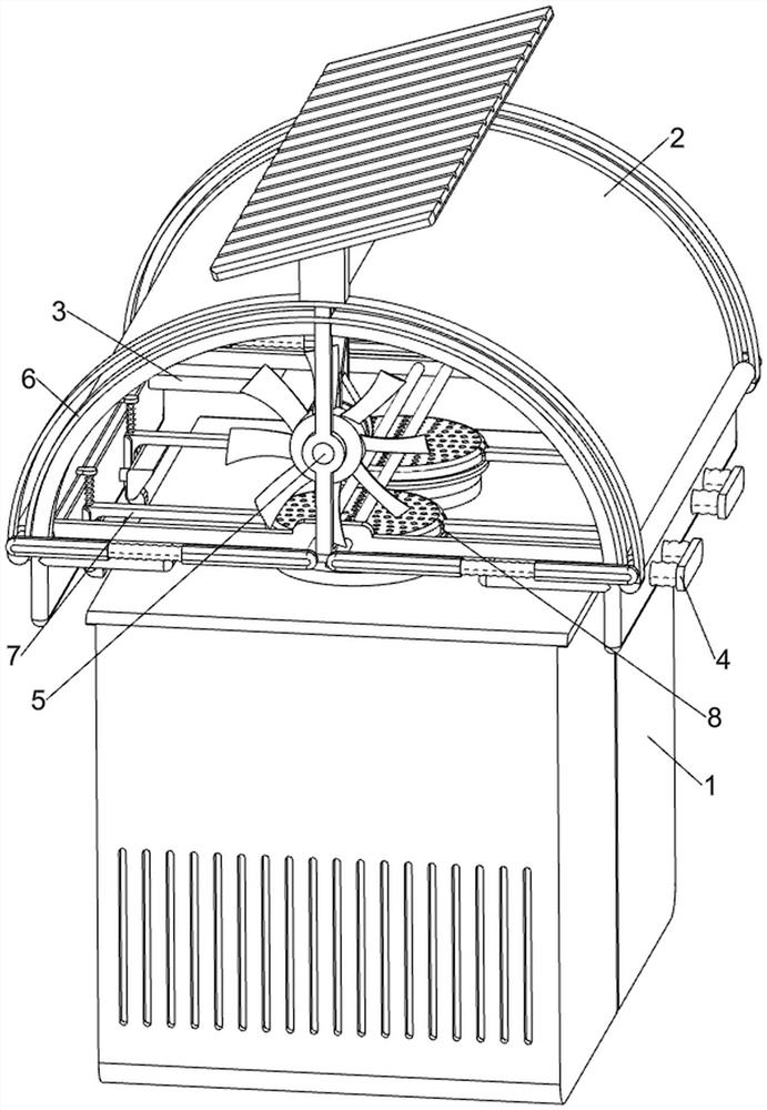 Dustproof device for ventilation of closed cooling tower