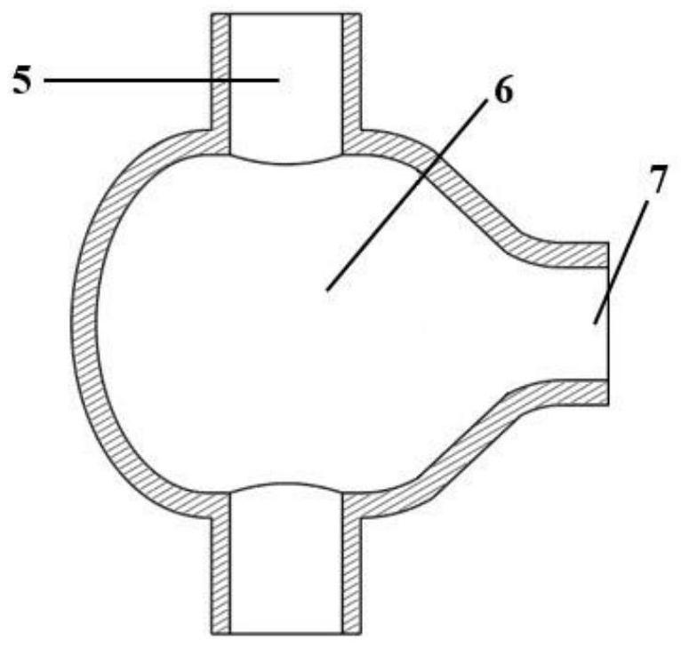 A double-flow path nozzle experimental pipeline with circumferential air intake