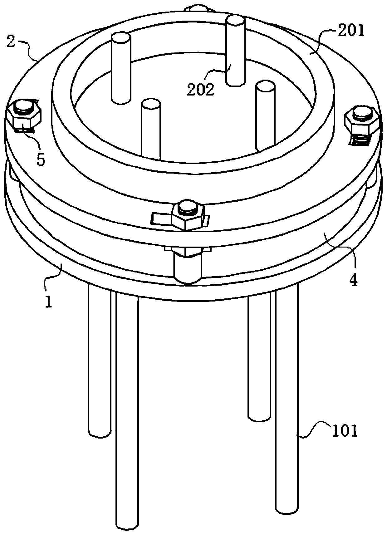 Lamp post base capable of adjusting orientation of street lamp