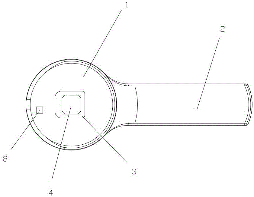 Single-handle horizontal faucet handle